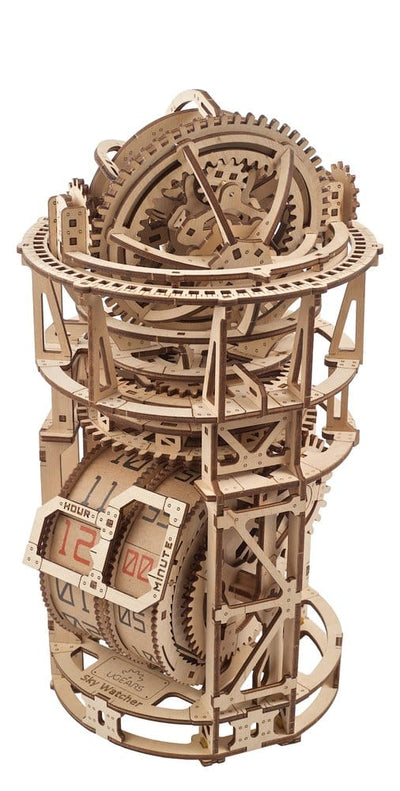 Ugears 3D Wooden Puzzle Sky Watcher Tourbillon Table Clock