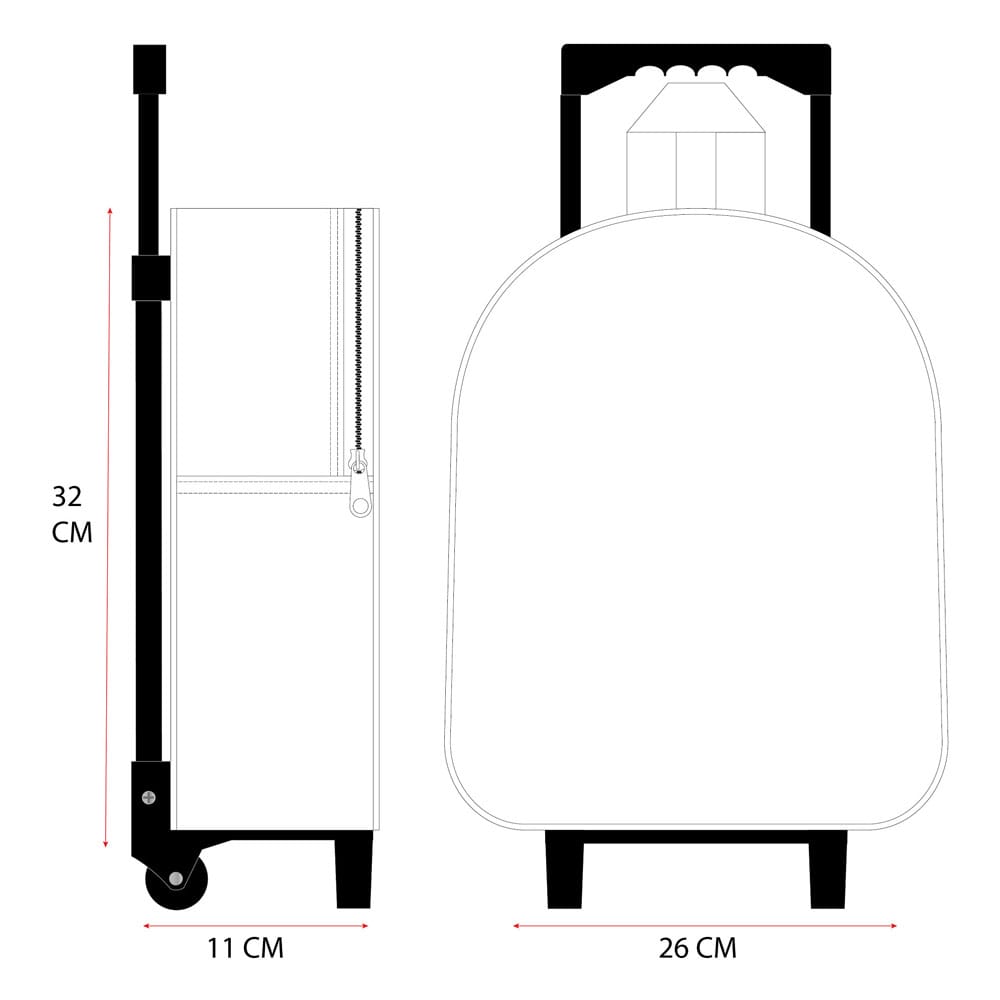 Lilo & Stitch Trolley Backpack 3D Great Escapes 32 cm