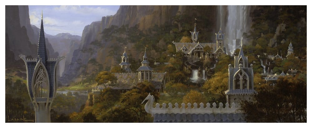 The Lord of the Rings Miniature Environment Rivendell 28 cm