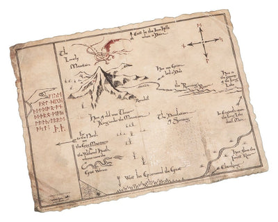 The Hobbit Art Print Thorin's Map 40 x 30 cm
