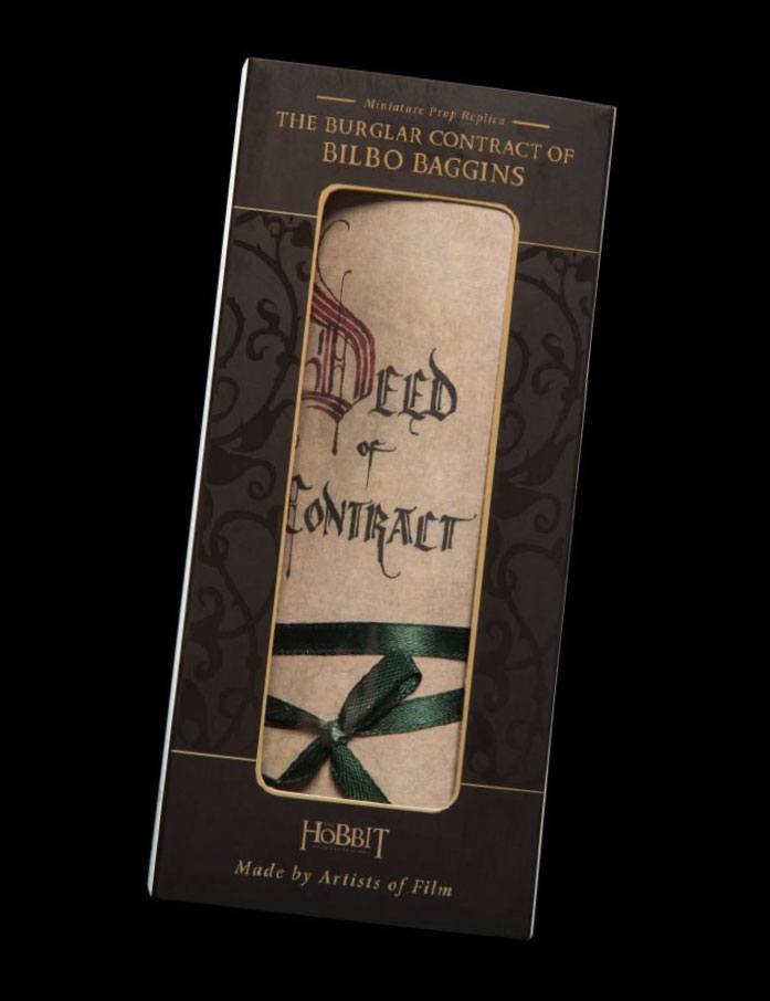 The Hobbit Mini Replica The Burglar Contract of Bilbo Baggins - Damaged packaging