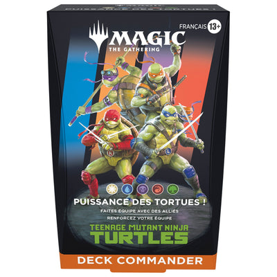 Magic the Gathering Teenage Mutant Ninja Turtles Commander Decks Case (4) french