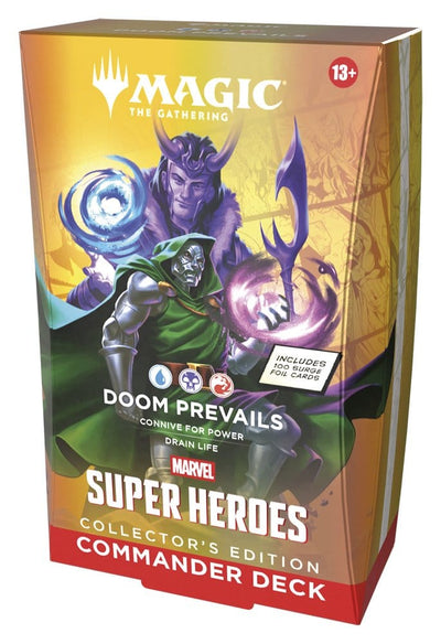 Magic the Gathering Marvel Super Heroes Collector's Edition Commander Decks Case (4) english