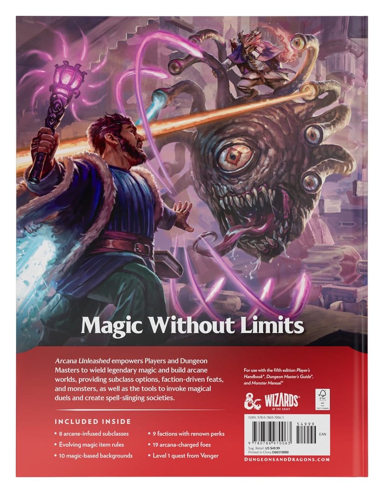 Dungeons & Dragons RPG Arcana Unleashed: Gameplay Expansion Book *English Version*