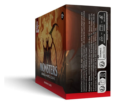 Dungeons & Dragons RPG Reference Cards: Monsters (Animals and NPCs) *English Version*