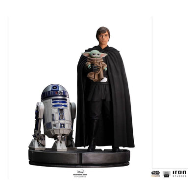 Star Wars The Mandalorian Legacy Replica Statue 1/4 Luke Skywalker, R2-D2 & Grogu 54 cm