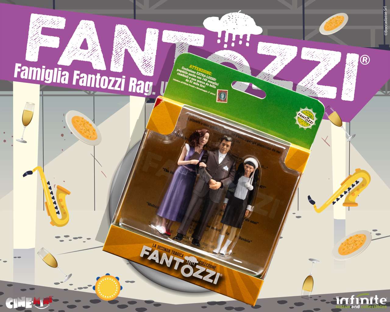 Fantozzi : La famiglia Fantozzi Cinemini 10 cm