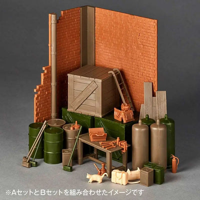 Girls Und Panzer Last Chapt Garage Set (b) Artpla Model Kit