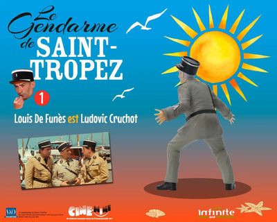 Le Gendarme De Saint-tropez #1 Louis De Funes Est Ludovic Cruchot Cine-mini Pvc