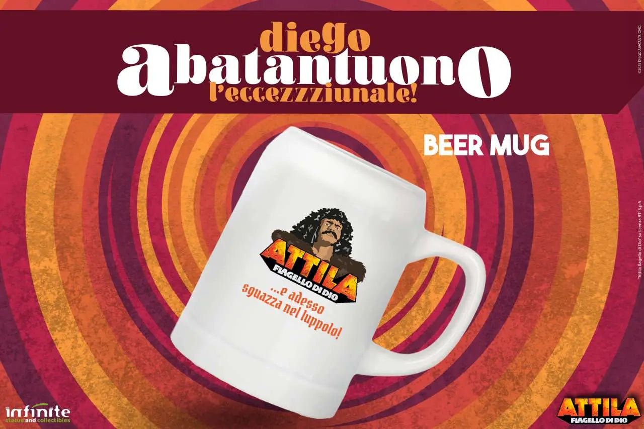 Diego Abatantuono Attila Exclusive Beer Mug
