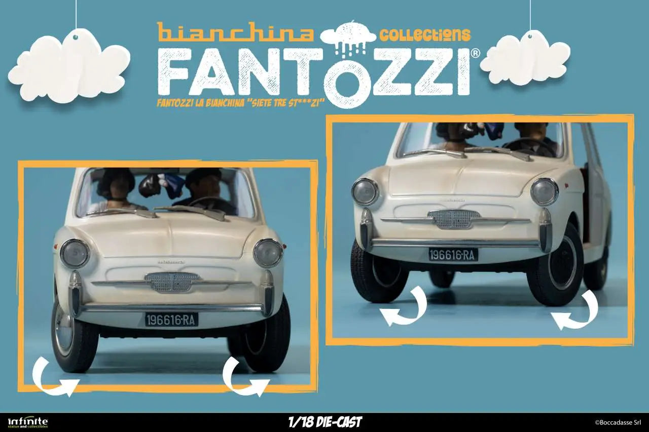 Fantozzi La Bianchina Siete Tre St...zi 1/18 Die-cast