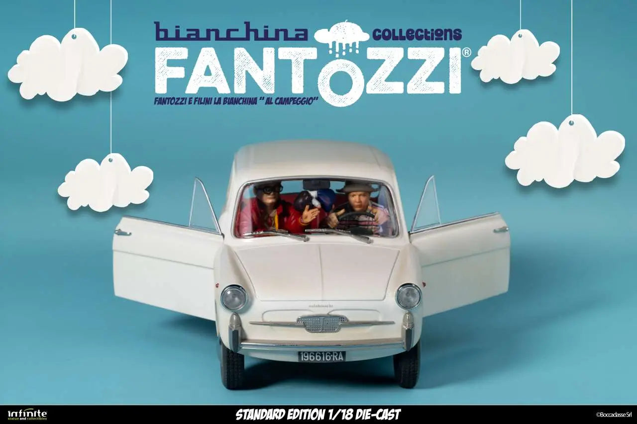 Fantozzi E Filini La Bianchina Al Campeggio 1/18 Die-cast Standard Edition