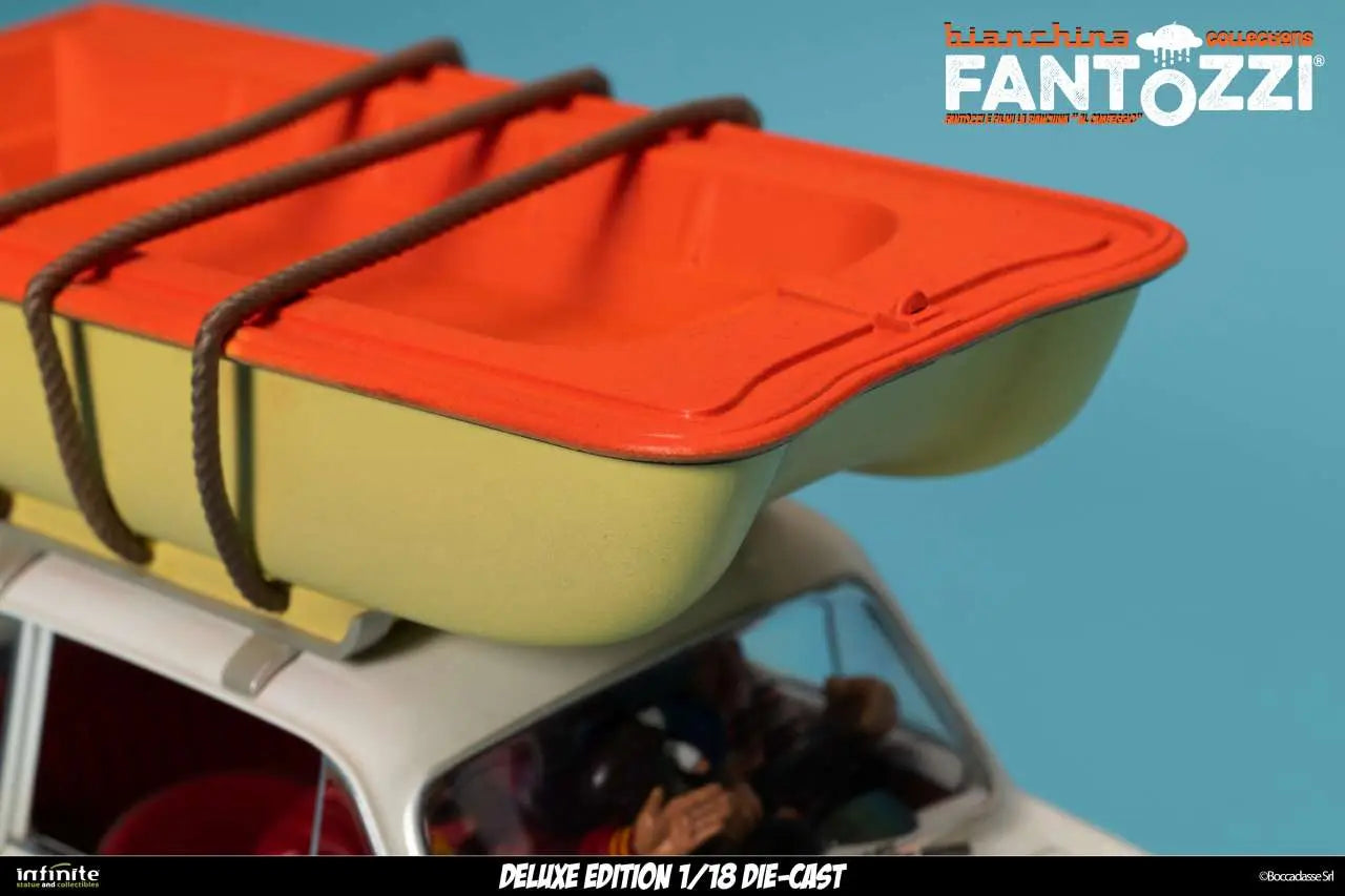 Fantozzi E Filini La Bianchina Al Campeggio 1/18 Die-cast Deluxe Edition