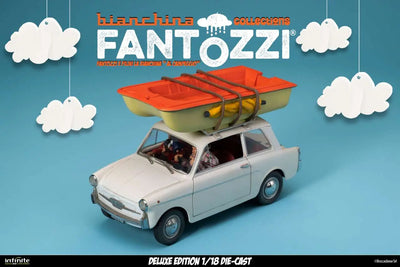 Fantozzi E Filini La Bianchina Al Campeggio 1/18 Die-cast Deluxe Edition