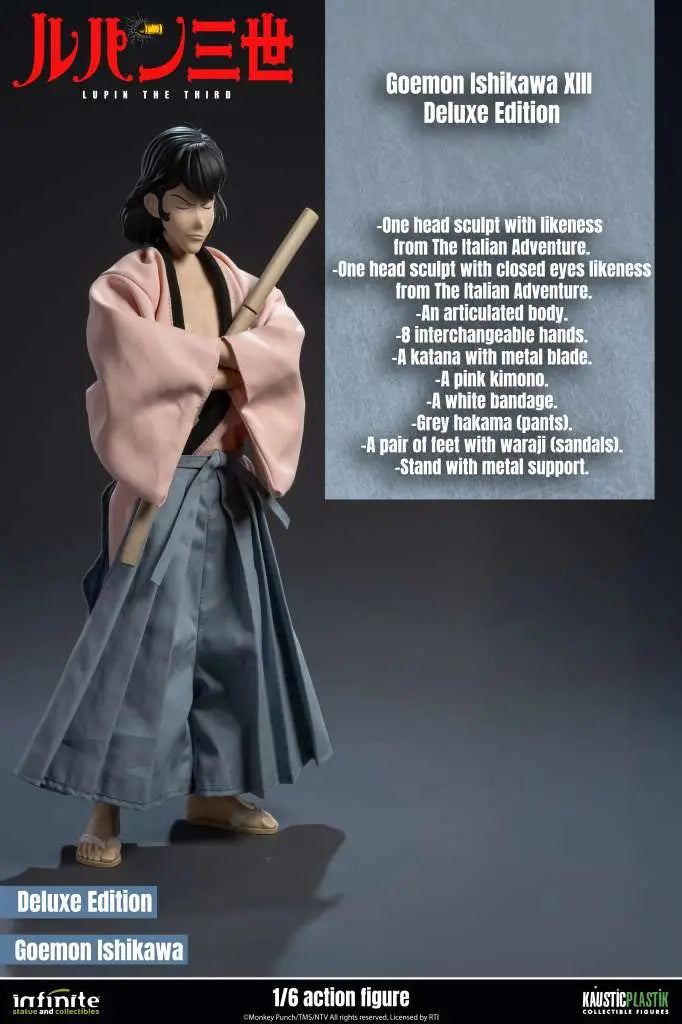 Lupin The 3rd The Italian Adventure Goemon Ishikawa Xiii 1/6 Action Figure Deluxe Edition