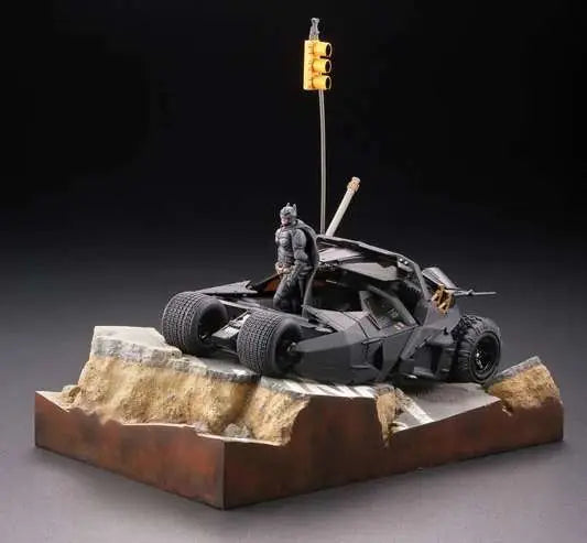 The Dark Knight Trilogy Legacy Batmobile Tumbler In Gotham City Diorama