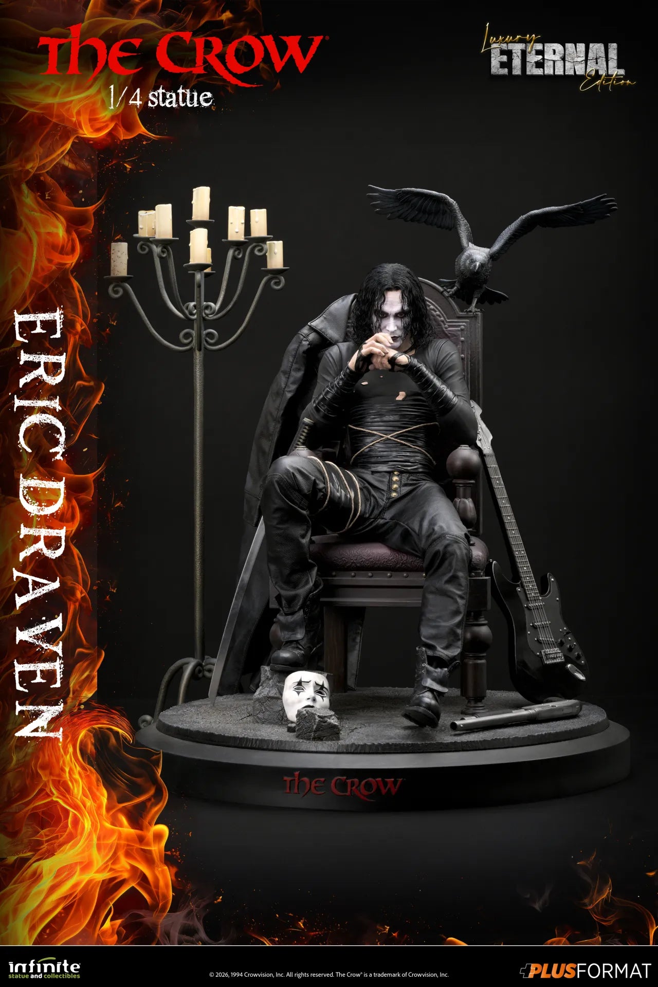 The Crow Eric Draven Luxury Eternal Edition 1/4 Plus Format Statue