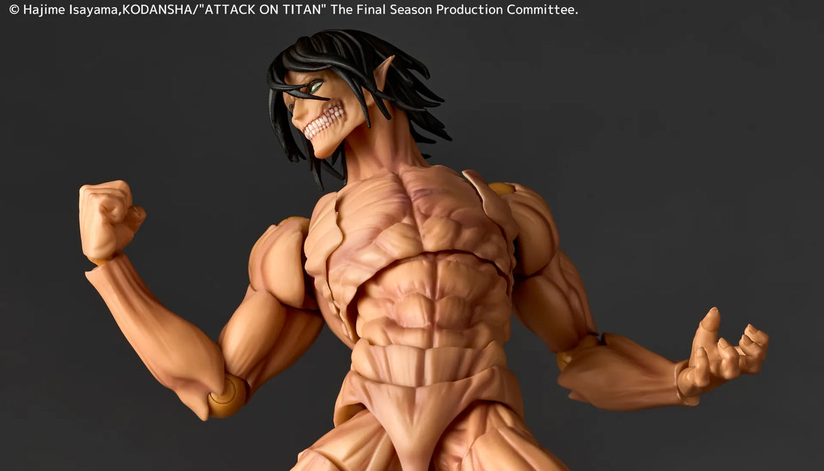Revoltech A.y. Attack On Titan Eren Titan Action Figure (resale)