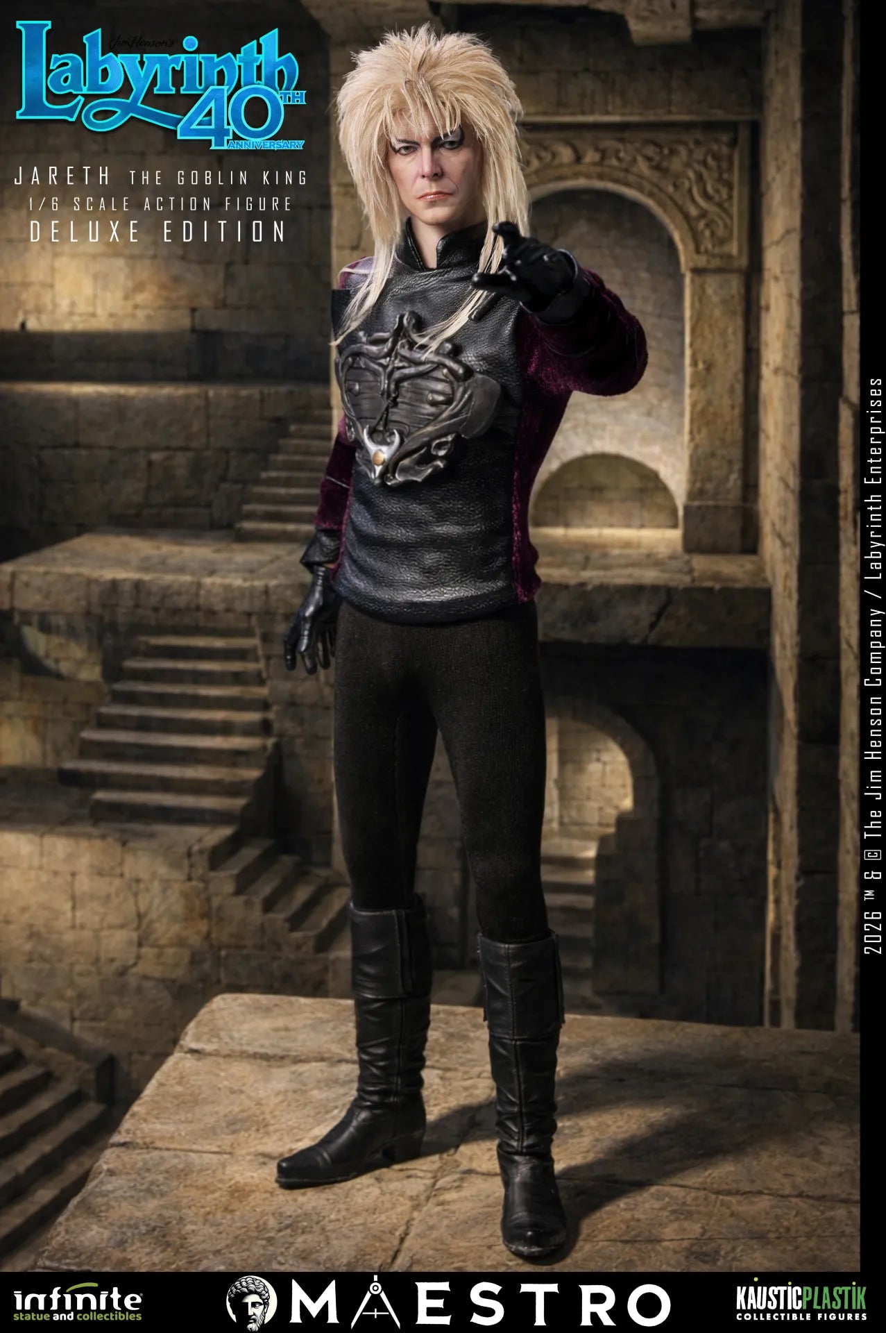Labyrinth Jareth The Goblin King 1/6 Action Figure Deluxe Edition