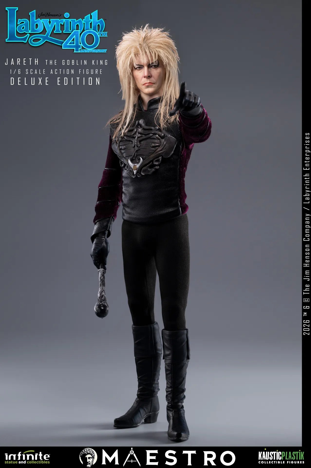 Labyrinth Jareth The Goblin King 1/6 Action Figure Deluxe Edition