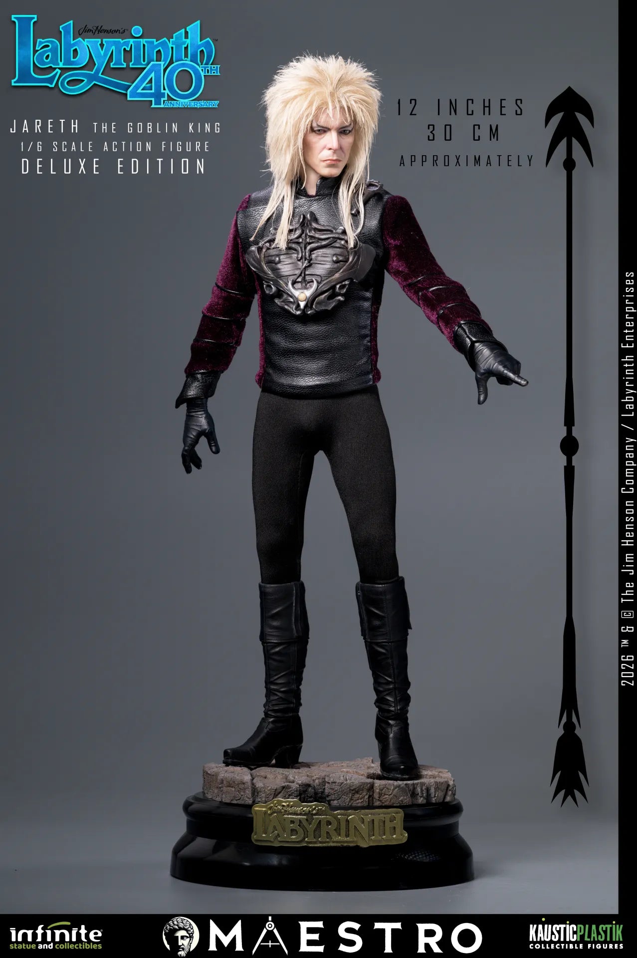 Labyrinth Jareth The Goblin King 1/6 Action Figure Deluxe Edition