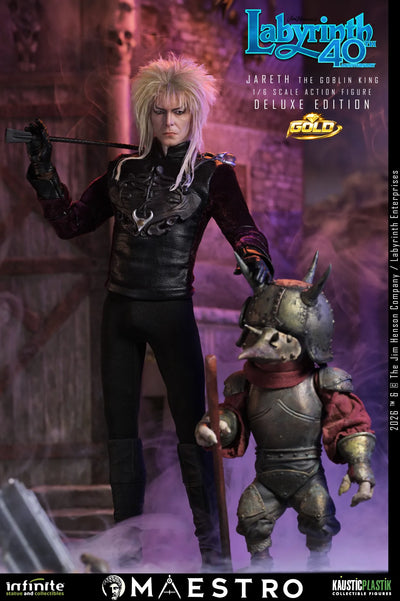 Labyrinth Jareth The Goblin King 1/6 Action Figure Deluxe Edition Gold