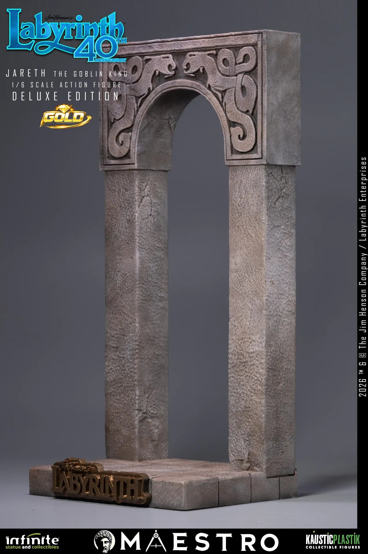 Labyrinth Jareth The Goblin King 1/6 Action Figure Deluxe Edition Gold