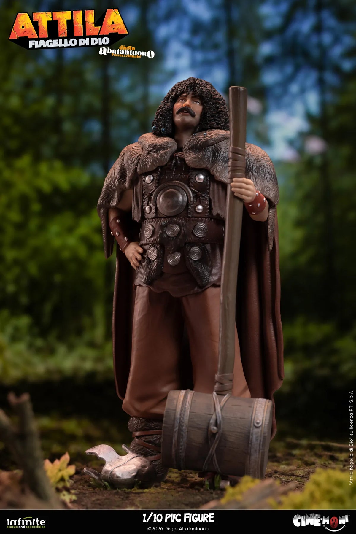 Diego Abatantuono Attila Cine-moni Pvc Figure
