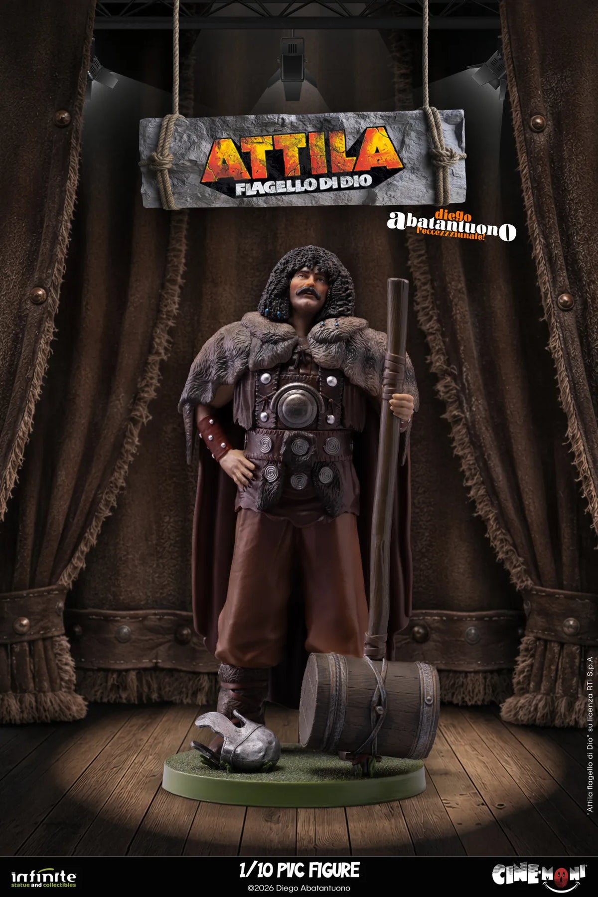 Diego Abatantuono Attila Cine-moni Pvc Figure