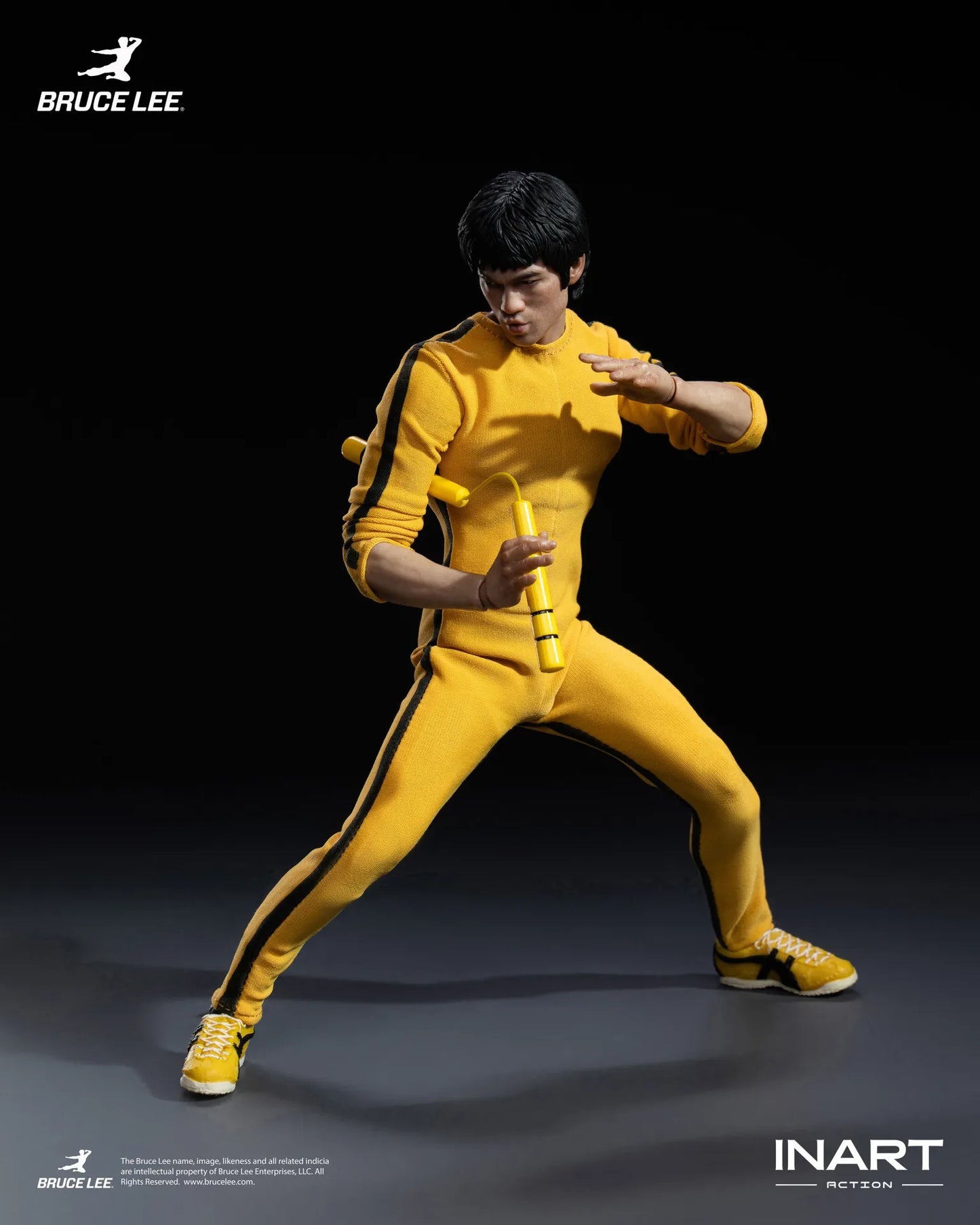 Bruce Lee (yellow Jumpsuit) 1/12 Collectible Figure