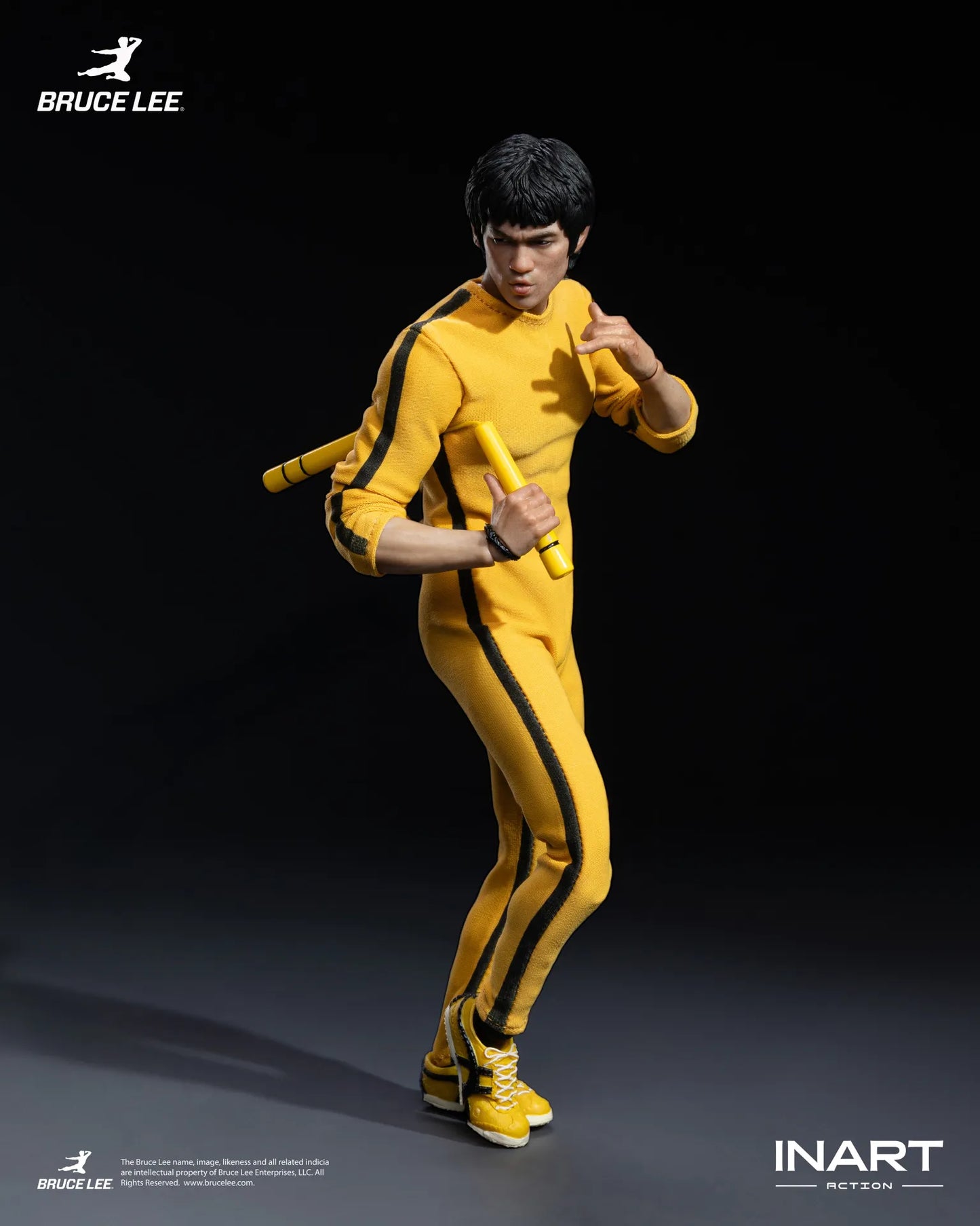 Bruce Lee (yellow Jumpsuit) 1/12 Collectible Figure