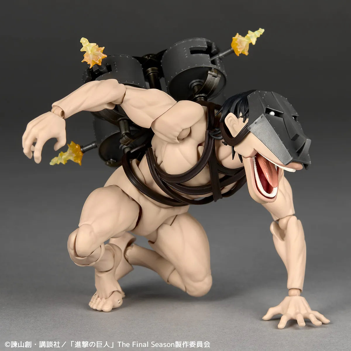 Revoltech Amazing Yamaguchi Attack On Titan Cart Titan Action Figure