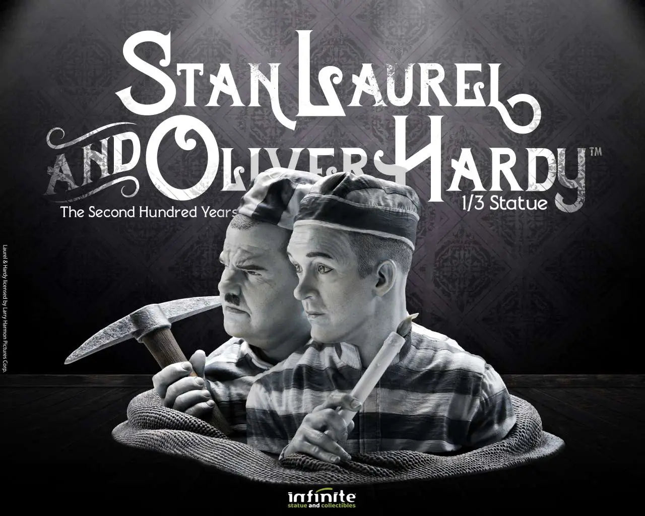 Stan Laurel & Oliver Hardy 1/3 Statue