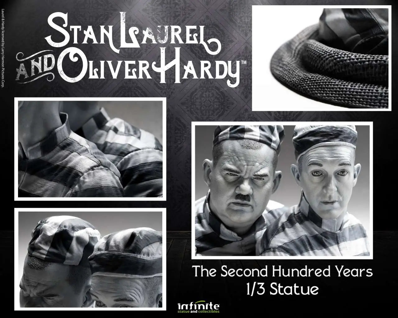 Stan Laurel & Oliver Hardy 1/3 Statue