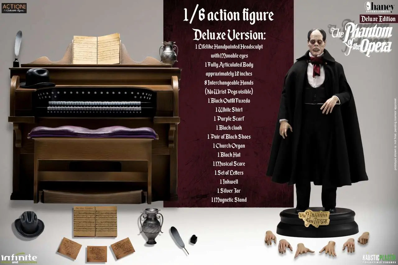 Lon Chaney As The Phantom Of The Opera 1/6 Action Figure Deluxe Version