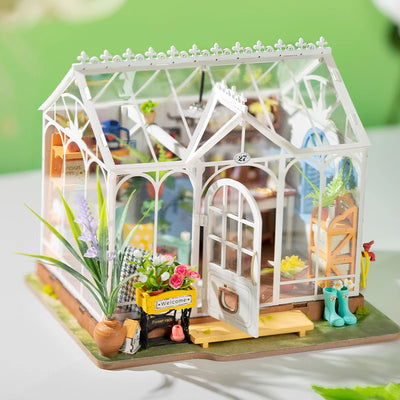 Robotime Rolife Dreamy Garden House DIY Miniature House Kit Wooden Dollhouse Puzzle