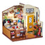 Robotime Rolife Miniature House Homey Kitchen Pre-painted Dollhouse Building Blocks Set 3D Wooden Puzzle