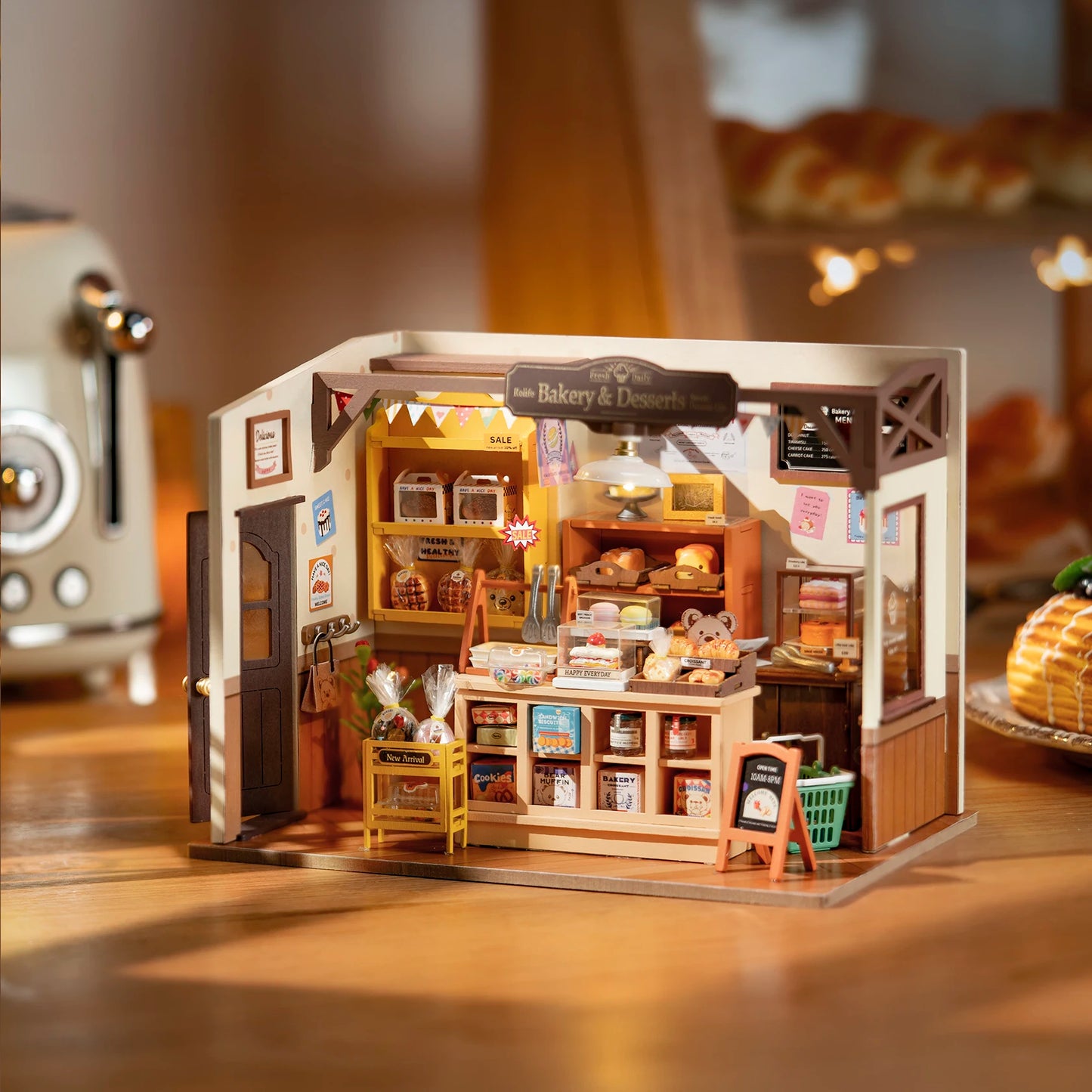 Robotime Rolife Becka's Baking House DIY Miniature House 3D Wooden