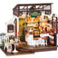 Robotime Rolife No.17 Café Miniature House Kit DIY Dollhouse  3D Wooden Assembly Building