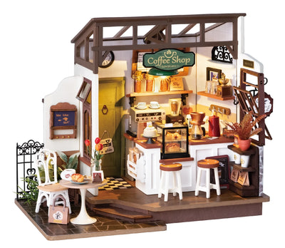 Robotime Rolife No.17 Café Miniature House Kit DIY Dollhouse  3D Wooden Assembly Building