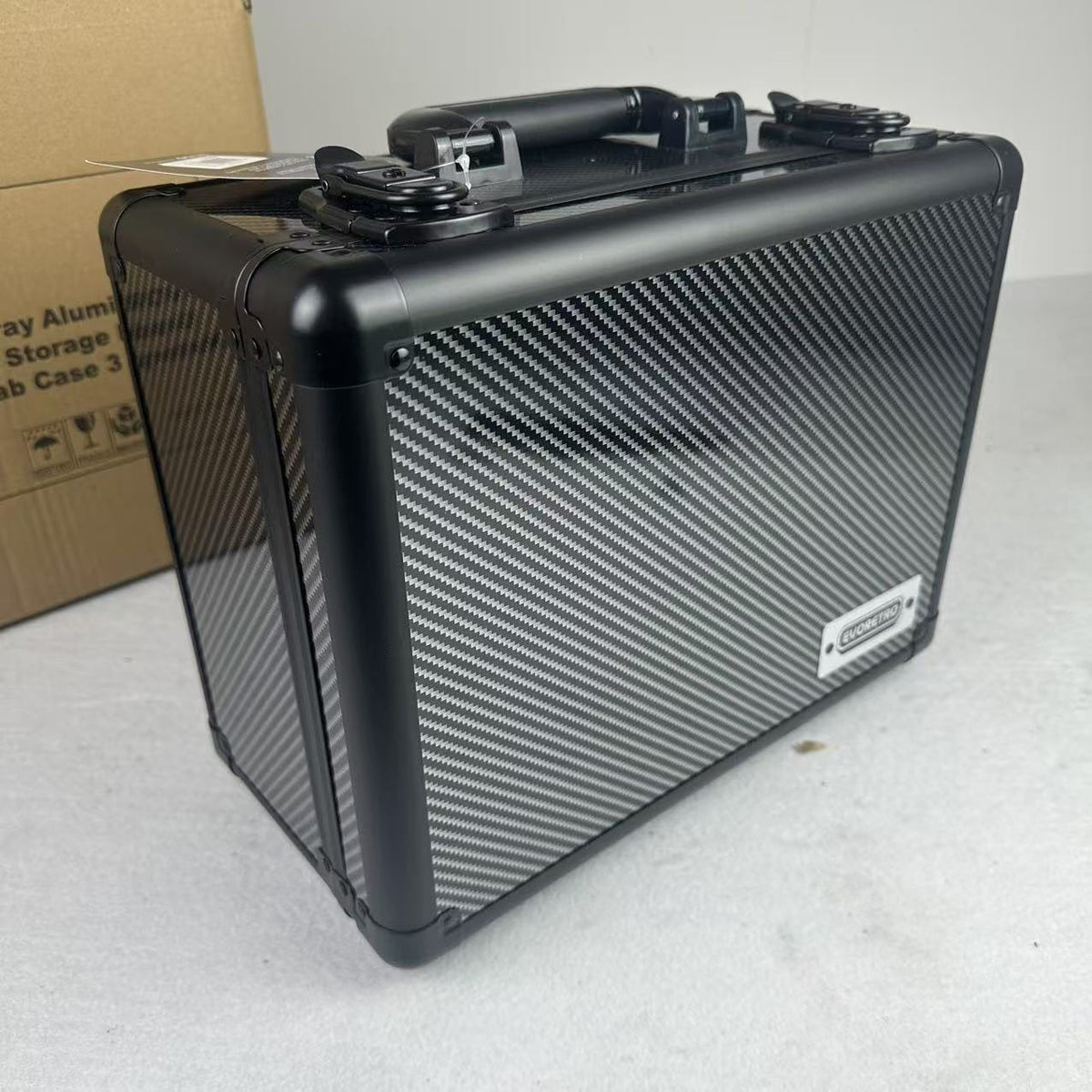 Evoretro Trading Card Suitcase Silver/Gray Small