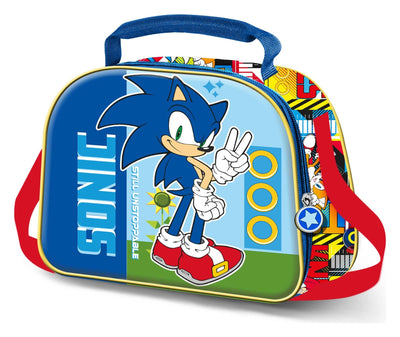 Sonic - The Hedgehog 3D Lunch Bag SEGA Unstoppable Blue