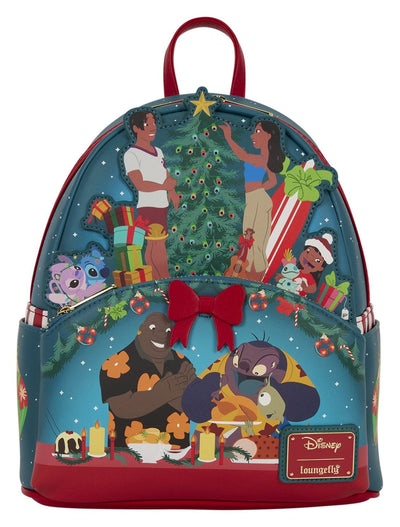 Lilo & Stitch by Loungefly Mini Backpack Holiday Celebration