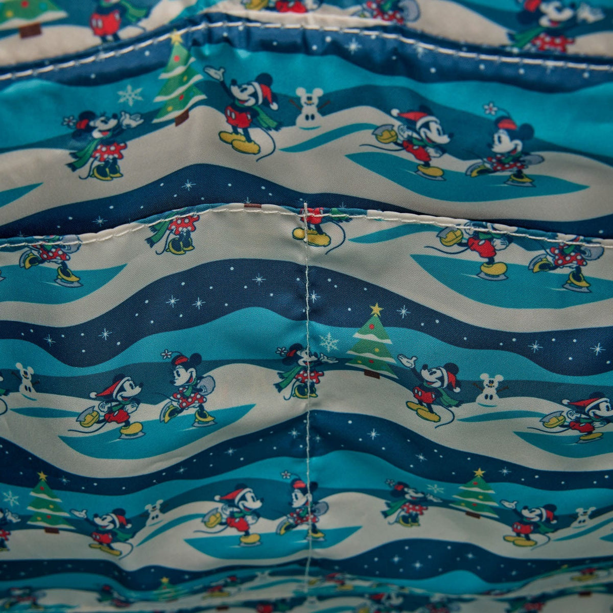 Disney by Loungefly Canvas Tote Bag Mickey and Minnie Holiday