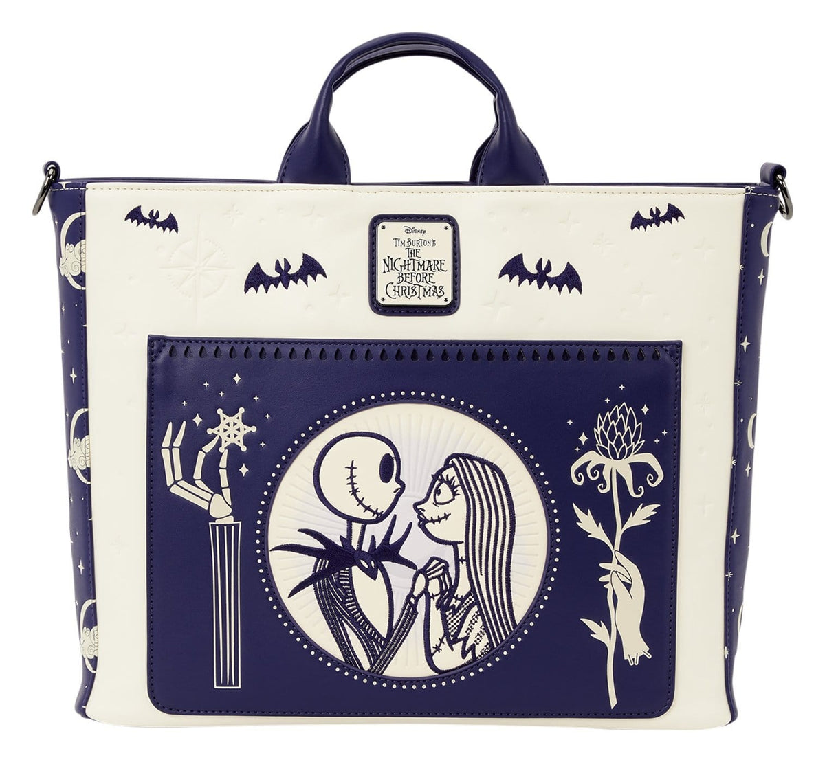 The Nightmare Before Christmas by Loungefly Backpack and Tote Bag Jack Skellington & Sally Night Sky