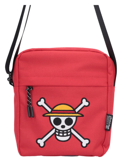 One Piece Crossbody Bag Luffy Jolly Roger (Red) 23 cm