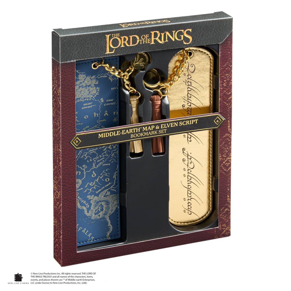 The Lord of the Rings Bookmarks 2-Pack Middle Earth and Elven script