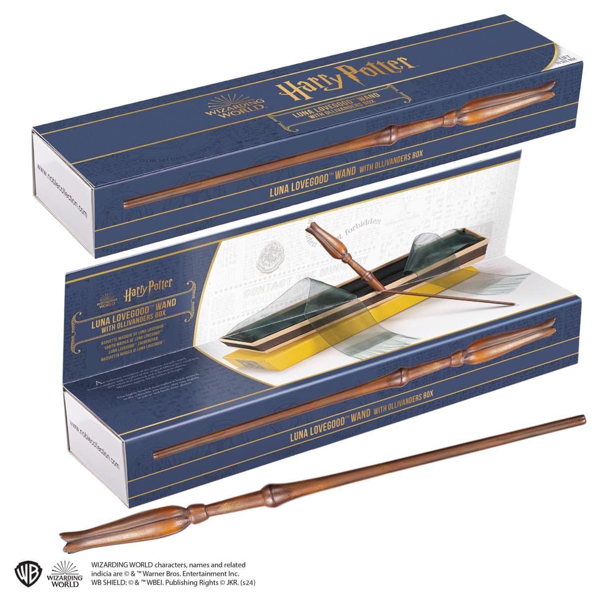 Harry Potter Wand Replica in Ollivanders Box - Luna Lovegood 34 cm