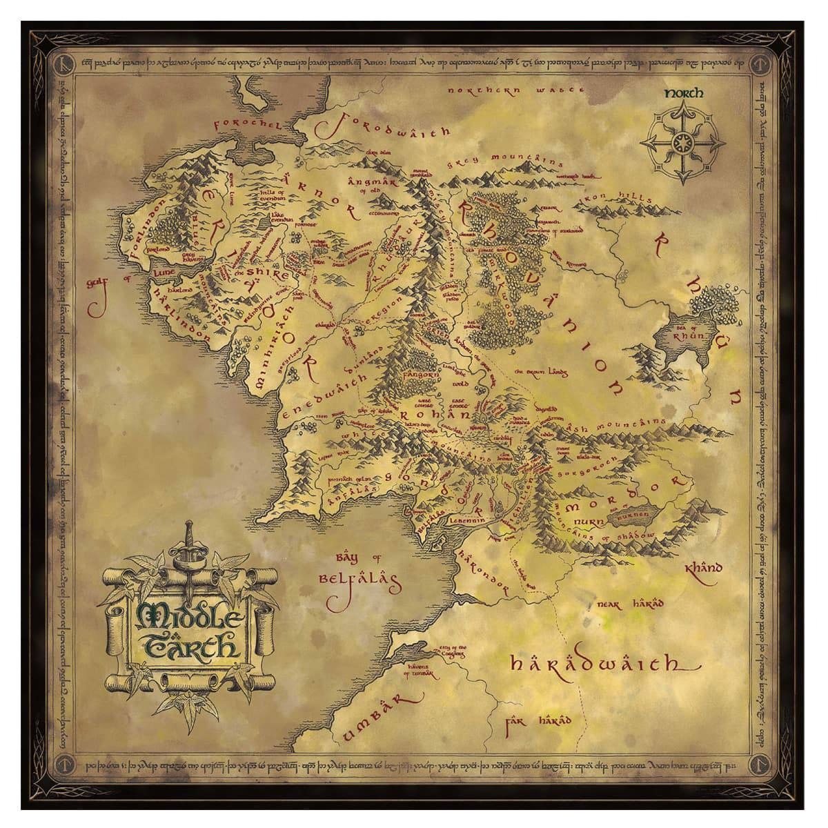 Lord of the Rings Jigsaw Puzzle Middle Earth (1000 pieces)