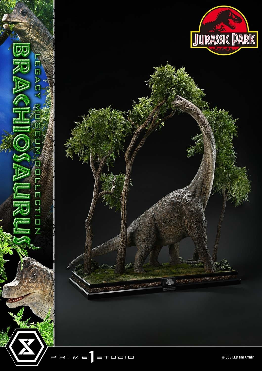 Jurassic Park (Film) Legacy Museum Collection Statue 1/15 Brachiosaurus 128 cm